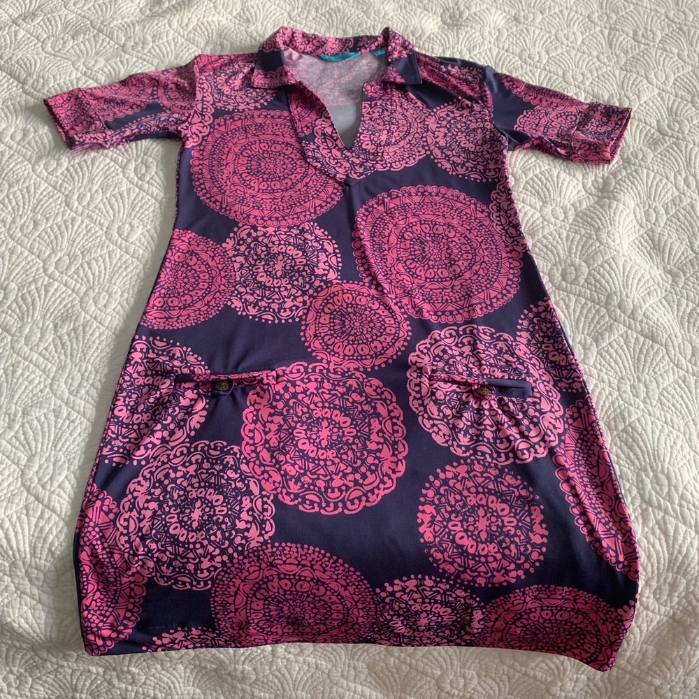 Tori Richard Jaxon Dress in “Cosmosis” print - S